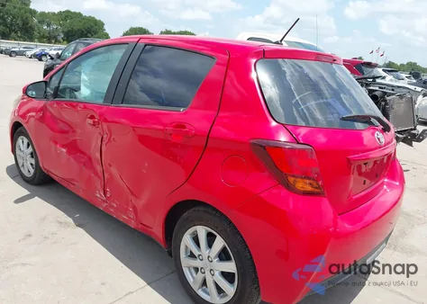 2015 Toyota Yaris Le из США, поврежденный, VIN VNKKTUD36FA022428